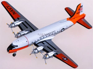 para AeroClassics para la Marina de los Estados Unidos para avión Douglas DC-4 C-54 20865 1:400 preconstruido - Imagen 1 de 4