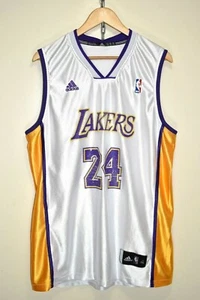 Vintage NBA Adidas Los Angeles LA Lakers Shirt Jersey Vest #24 Kobe Bryant XXL - Picture 1 of 11
