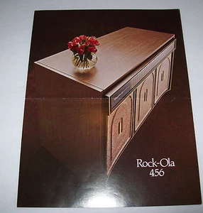 ROCK OLA MODEL 456 CONSOLE ORIGINAL JUKEBOX SALES FLYER BROCHURE 1975 - Picture 1 of 3
