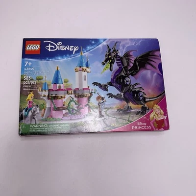 LEGO Disney Maléfica’s Dragon Form & Aurora’s Castle 583 Piezas Set 43240 Nuevo  Foto 1 de 3
