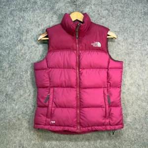 Chaleco The North Face Mujer Talla Pequeña Rosa Nylon Puffer Nuptse Chaleco 700 Exterior - Imagen 1 de 10