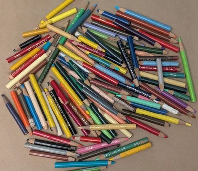 100+ Vintage Prismacolor Colored Pencil Sampler Set Short & Nubs Crafters Lot #2 - Image 1 of 4