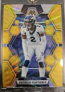2023 Mosaic Patrick Surtain II Gold Wave /17 BRONCOS - Picture 1 of 4