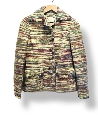 Vintage I Magnin Womens Jacket XS Boucle Tweed Chanel Style Blazer Luxury Store - Image 1 of 4
