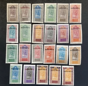 64. Burkina Faso Stamp，1920-28，Sc#1-31，26 pcs，MH/MNH，see scan！ - Picture 1 of 5