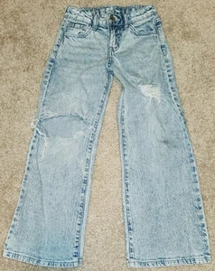 Art Class Girls Flare Jeans Distressed Size 6 Adjustable Bohemian - Picture 1 of 8
