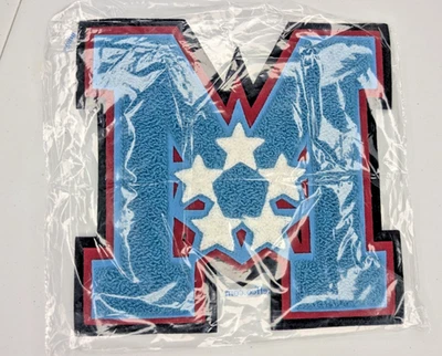 Neff Blue Block Letter “M” Patch Varsity Initial 7x7 George Marshall High School