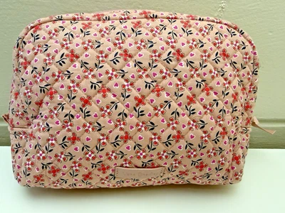 Raro Vera Bradley Sweethearts Grande Cremallera Bolsa de Cosméticos Estuche Viaje Usado en Excelente Condición Foto 1 de 4