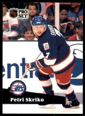 1991-92 Pro Set French Petri Skriko Winnipeg Jets #517 - Image 1 of 2