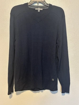 Smartwool Kiva Ridge Long Sleeve V-Neck Pullover Men Sweater Merino Wool Navy M - Image 1 of 4