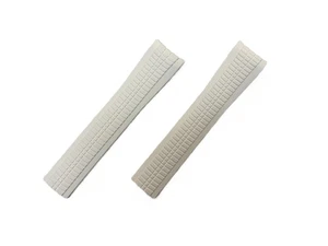 Ungetragenes weiches Kautschuk weißes Uhrenarmband für Patek Philippe 5168 - Bild 1 von 3