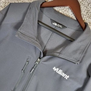 Chaqueta cortavientos The North Face para hombre XL gris cremallera completa logotipo aliante softshell - Imagen 1 de 12