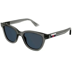 Gucci Women Sunglasses Grey Blue Square GG1116S 003 NEW - Picture 1 of 16