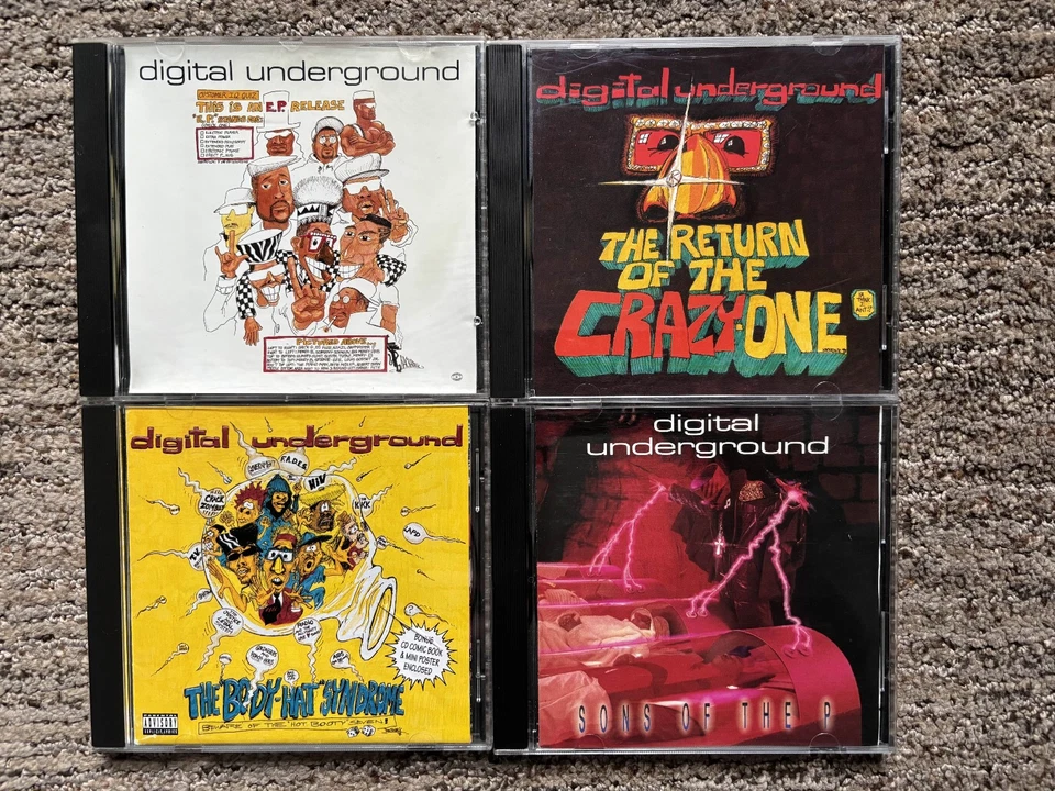 Digital Underground CD Lot 2pac Sons Of The P, Body Hat Syndrome w/Poster &More Foto 1 de 4