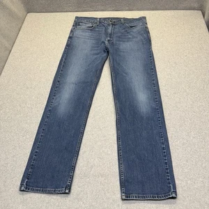 Levi's 505 Regular Fit Jeans Mens Size 38X32 Distressed Clean Straight Leg - Picture 1 of 19