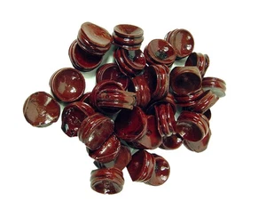 PERO Madera de Cerezo Soportes Redondos (Solo Soportes) Mini Esfera Huevo Lapidario 1979R 24 - Imagen 1 de 3