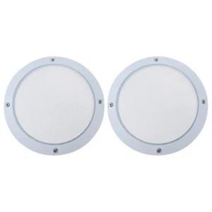 2Pcs Stahl Lautsprecher Abdeckung Stahl Lautsprecher Dekorative Kreis - Bild 1 von 12