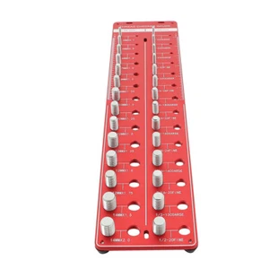 Nut and Bolt Thread Checker 28 Thread Identifier Gauge Inch and Metric TL - Picture 1 of 10