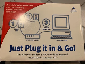 NEW & Sealed Actiontec Modem Kit from AOL EX56012-04 Item #14273 Online Internet - Picture 1 of 3