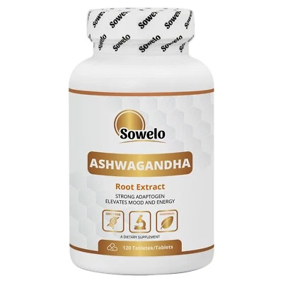Ashwagandha – Extrait de Racine Concentré – Comprimés – Stress, Énergie – Sowelo - Photo 1/4