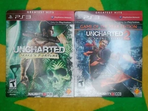 Uncharted Greatest Hits PS3 Bundle: Drakes Fortune & Among Thieves GOTY - Picture 1 of 8