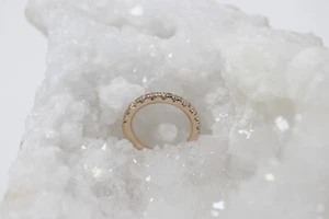 Damen Ring Halbmemory 14k Gold 11 Brill. ca. 0,33ct. Gr. 51 ca. 3,6g - Picture 1 of 6