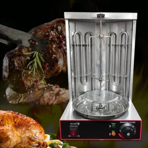 2 Brenner Vertikalgrill Gyrosmaschine 3000W Elektro BBQ Dönergrill Tischgrill - Bild 1 von 11