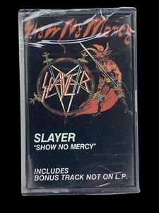 SEALED, Slayer – Show No Mercy MBR 1013, Audio Cassette, Reissue, US, 1986 - Picture 1 of 7