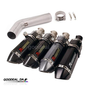 Slip On for Suzuki GSXR 750 600 2006-2007 Exhaust Tips Muffler Middle Link Pipe - Picture 1 of 12