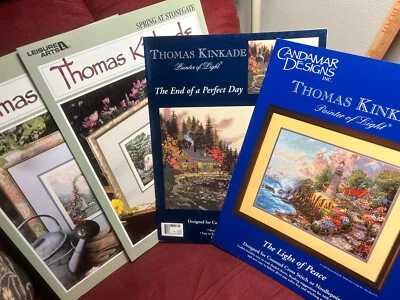 Thomas Kinkade Painter of Light Counted Cross Stitch Patterns/Charts only - Used - Image 1 of 2