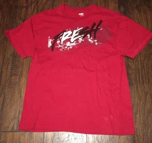 Nike Basketball Sportswear "Fresh" Red Graphic Sports Tee Shirt Size Medium - Picture 1 of 4