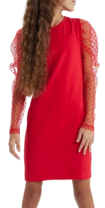 Elegantes Mädchenkleid Elena in Rot – Festliches Kleid für besondere Anlässe, EU - Bild 1 von 5