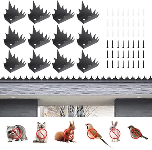 12 Pcs Intruder Deterrent Fence Wall Spikes with Screws Security Fence Spikes Me - Picture 1 of 7