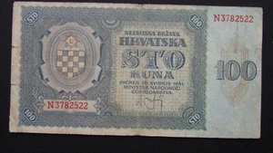 Croatia, Hrvatska (WWII-NDH) 100 Kuna 1941 - Picture 1 of 3