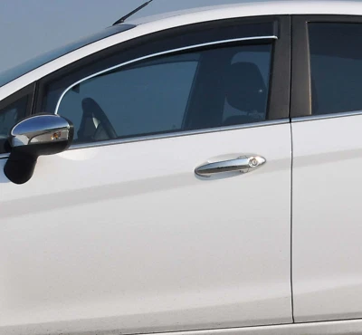 Set cover adesive 4 maniglie cromo cromate per Ford Fiesta dal 2008 - 2017---- - Immagine 1 di 3