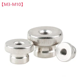 Knurled Thumb Nut Stainless Steel Hand Grip Knobs M3 M4 M5 M6 M8 M10 Thumb Nuts - Picture 1 of 6