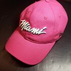Miami Heat New Era Earned 9TWENTY Strap back Cap Pink Adjustable Women's