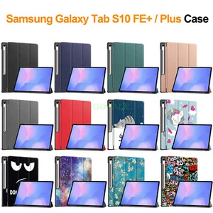 For Samsung Galaxy Tab S10 FE+/ Plus 13.1 Case PU Leather Flip Cover Shockproof - Picture 1 of 34