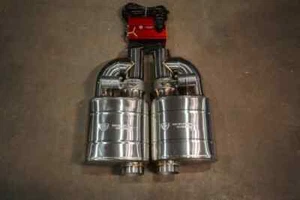 Silenciadores con válvula de entrada/salida única de 3 pulgadas Valvetronic Designs para camionetas y SUV - Imagen 1 de 5