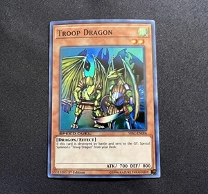 Yu-Gi-Oh! Troop Dragon SBSC-EN006 Super Rare 1st Edition Near Mint/Mint x1 - Picture 1 of 4