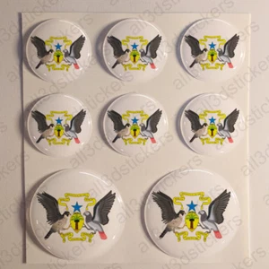 Stickers Sao Tome and Principe Coat of Arms Gel Domed Resin 3D Vinyl Sticker Car - Picture 1 of 1