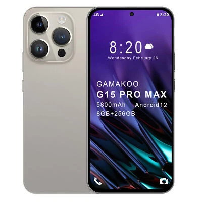 G15 Pro Max 8GB+256GB Unlocked Cell Phone 5G Smartphone Android 14 6000mAh Foto 1 de 4