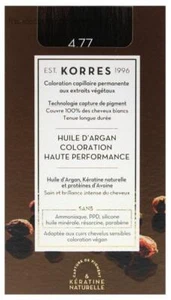 Korres Permanent Color Argan Oil - Hair Colour: 4.77 Natural Chestnut Brown - Picture 1 of 1