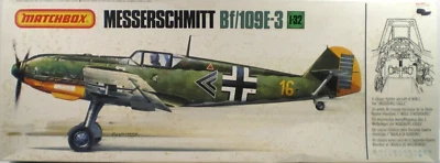 VINTAGE MATCHBOX MESSERSCHITT BF-109 E-3 1:32 Scale Kit #PK-502~NEW in OPEN BOX - Image 1 of 3