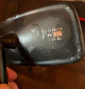 🔴 Specchietto retrovisore VITALONI laterale III E3 30003 metallo nero ORIGINALE - Imagen 1 de 8