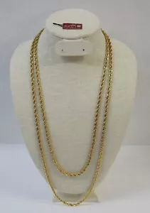 Royalty Premier Design Halskette goldfarben Seil Kette 30" & innere Kette 24" - Bild 1 von 6