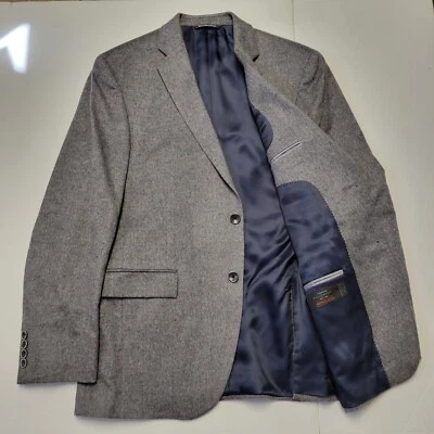 Nuevo sin etiquetas Blazer SAKS 5TH AVE 100% CACHEMIR Para hombres 40 Abrigo Deportivo Gris Fratelli ITALIA Foto 1 de 4
