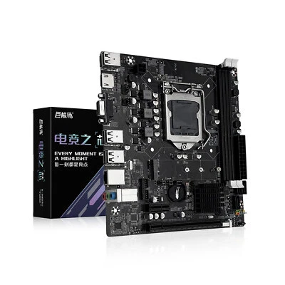 LGA 1155 Motherboard H61C DDR3 ITX NVMe/SATA M.2 for Intel 2nd/3rd CPUs - Image 1 of 4