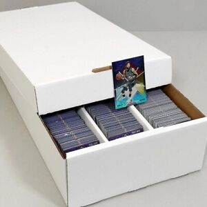 BCW 3000 Count Super Shoe Box Gaming Baseball Trading Card Storage Fit Toploads