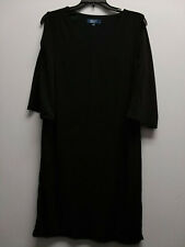 Kelly by Clinton Kelly Cold Shoulder Dress, Black, Size Medium
